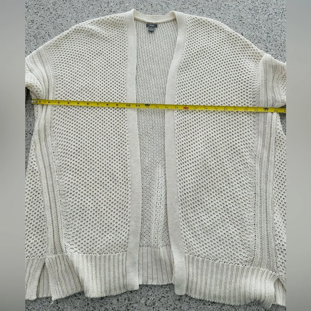 AERIE soft knit oversized open cardigan L/XL Cream Ivory - Picture 4 of 11